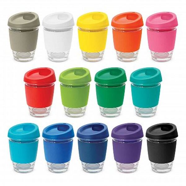Reusable Glass Coffee Cup 340ml Thumbnail